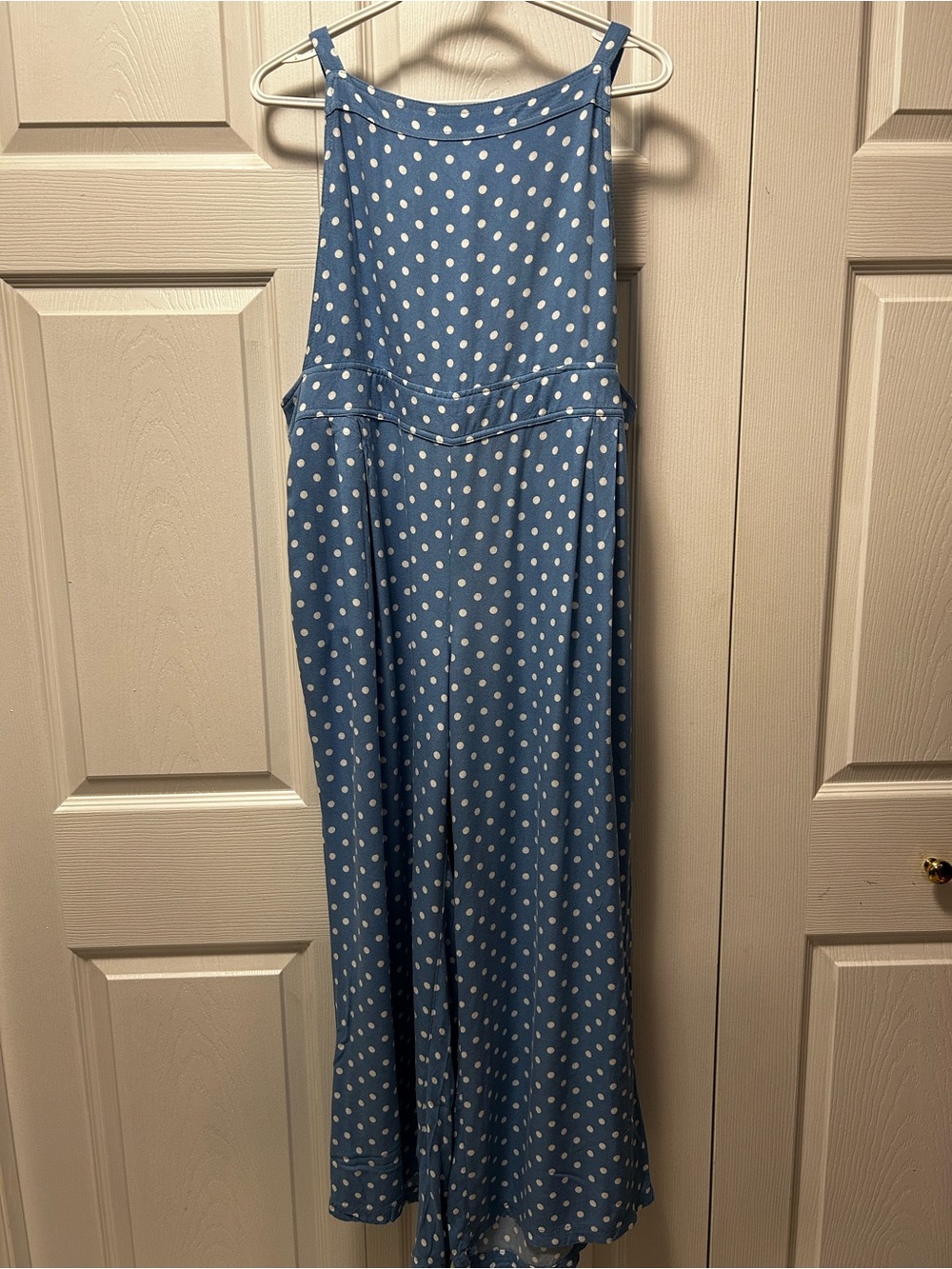 torrid Blue Polka Dot Overalls
